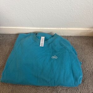 ALO Yoga Teal Sweatshirt